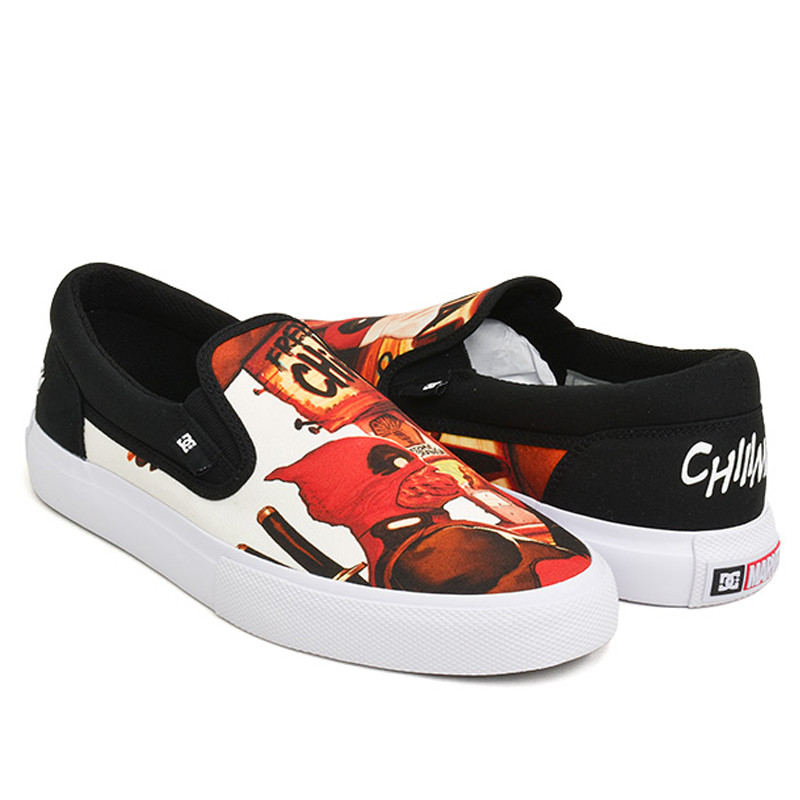 SEPATU SKATE DC SHOES MARVEL DEADPOOL X MANUAL SLIP-ON