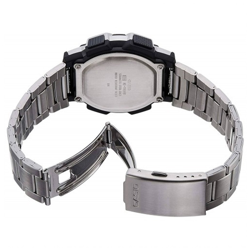 JAM TANGAN  CASIO Digital Dial Stainless Steel Band