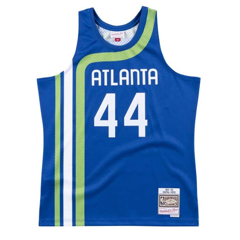 BAJU BASKET MITCHELL N NESS Atlanta Hawks 1971-72 Pete Maravich Swingman Jersey
