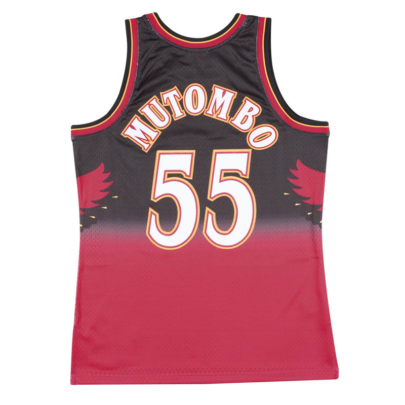 BAJU BASKET MITCHELL N NESS Atlanta Hawks Dikembe Mutombo 1996-97 Swingman Jersey