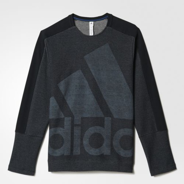 BAJU SNEAKERS ADIDAS Authentic Logo Crew Sweatshirt
