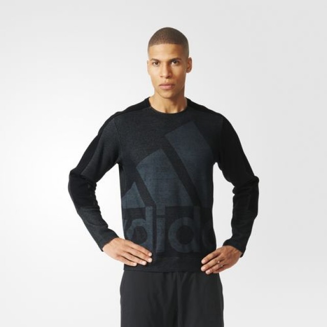 BAJU SNEAKERS ADIDAS Authentic Logo Crew Sweatshirt