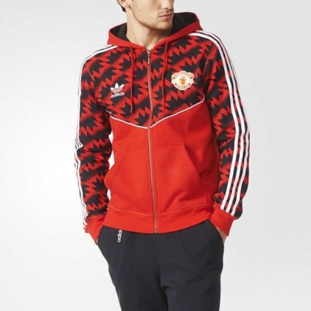 BAJU FOOTBALL ADIDAS Manchester United FC Hoodie