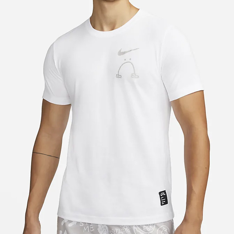 Jual BAJU LARI Pria NIKE Dri Fit Nathan Bell Tee White Original Termurah di Indonesia Ncrsport