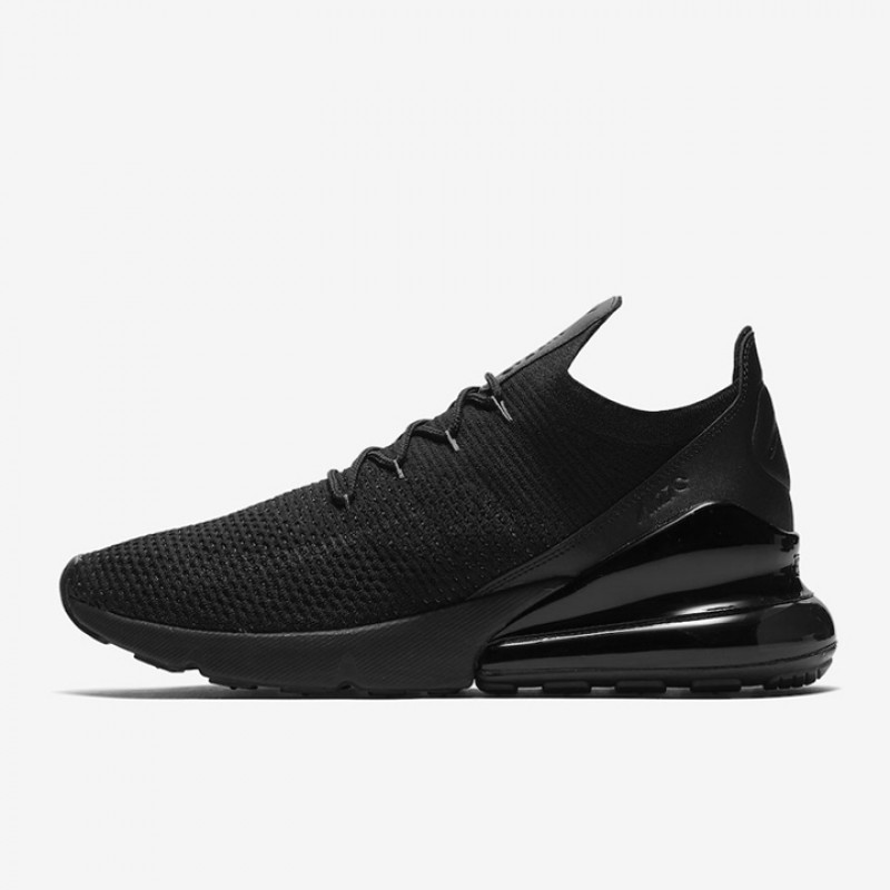 Sepatu Sneakers Nike Air Max 270 Flyknit Triple Black