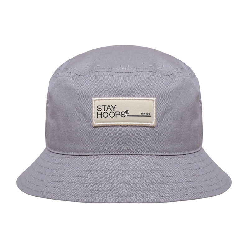 TOPI BASKET STAY HOOPS Bold Bucket Hat Grey