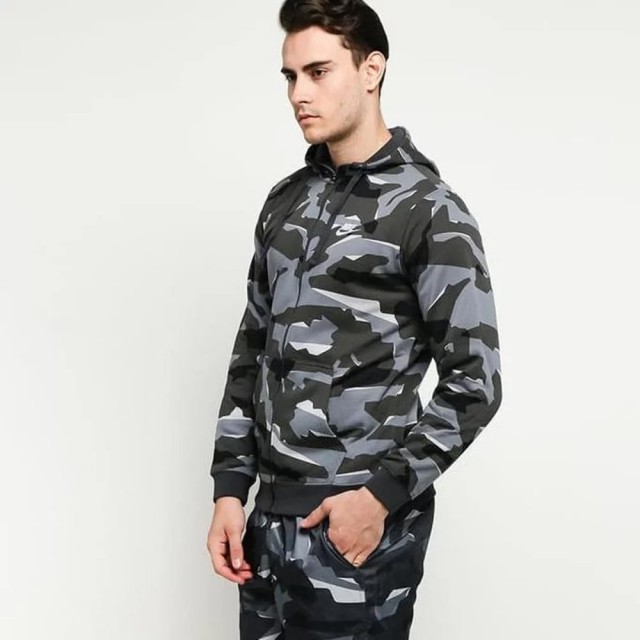 Sportswear Club Camo Hoodie Full Zip foto 3