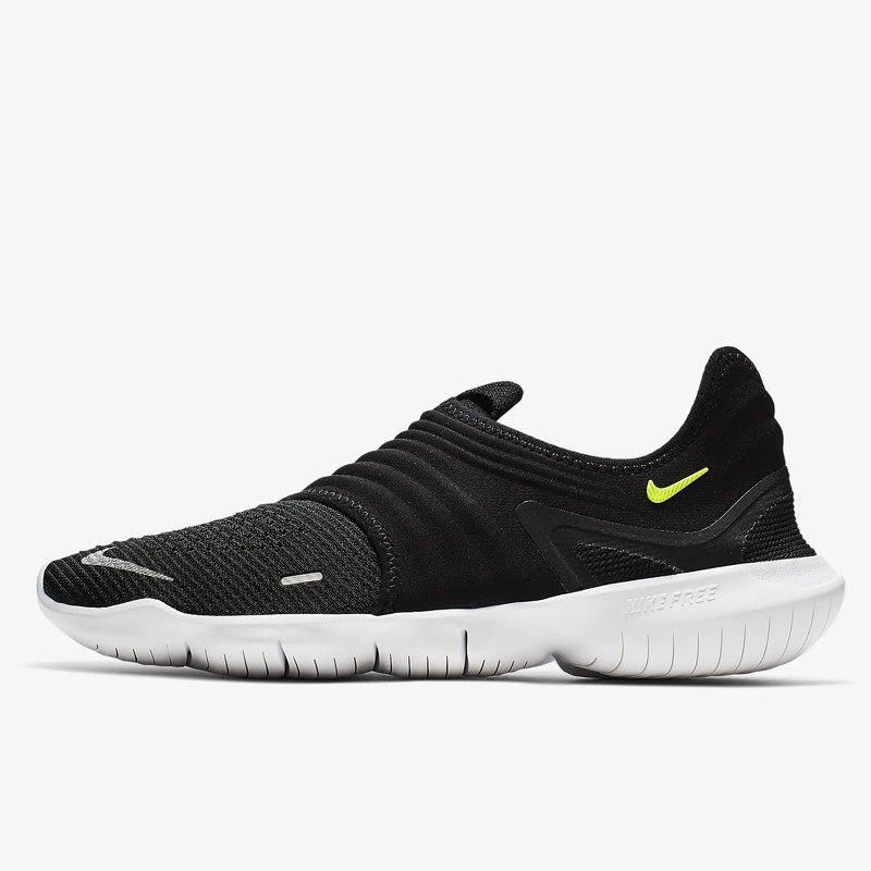 Sepatu Lari Nike Free Rn Flyknit Black White