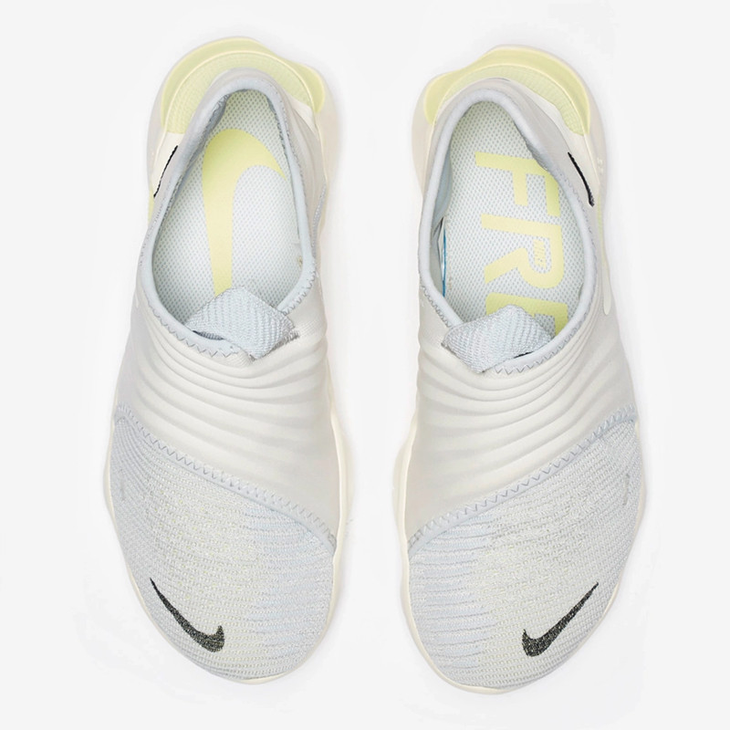 nike free rn flyknit pure platinum