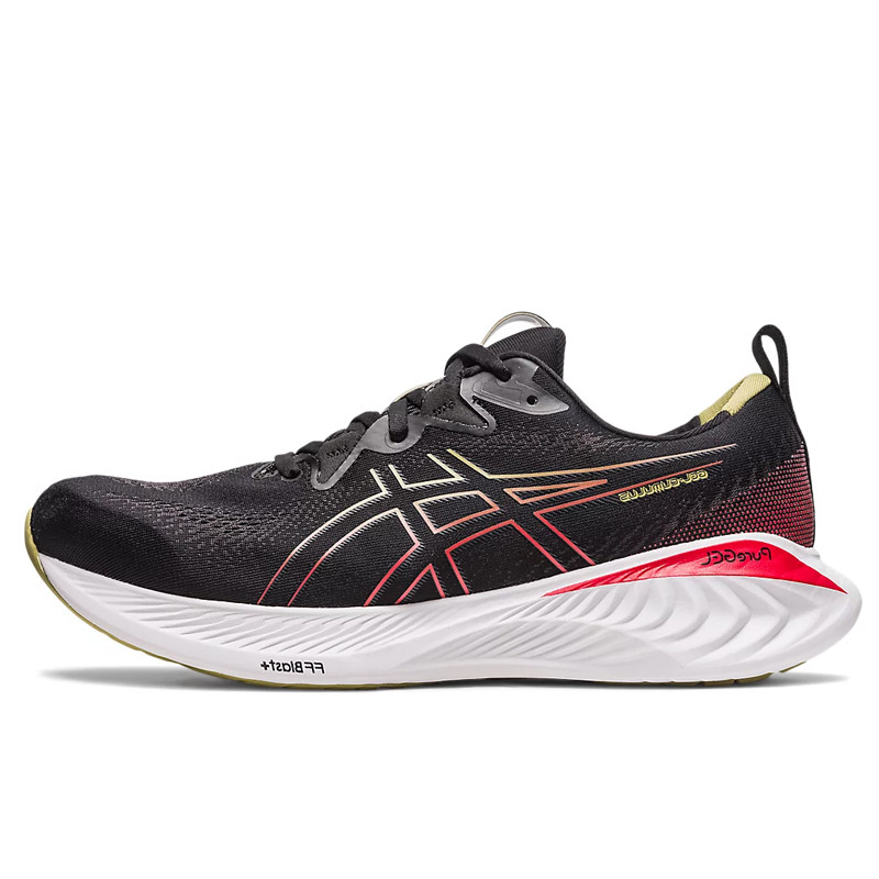 Jual SEPATU LARI Pria ASICS Gel Cumulus 25 Black Red Original Termurah di Indonesia Ncrsport