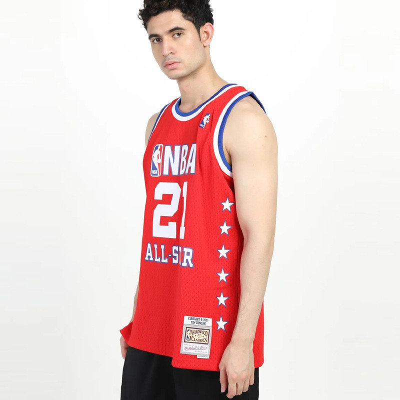 BAJU BASKET MITCHELL N NESS Swingman Jersey All Star West 2003-04 Tim Duncan
