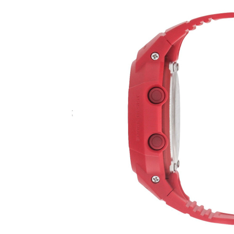 JAM TANGAN  CASIO G-shock Red Digital Analog Dial Red Resin Strap