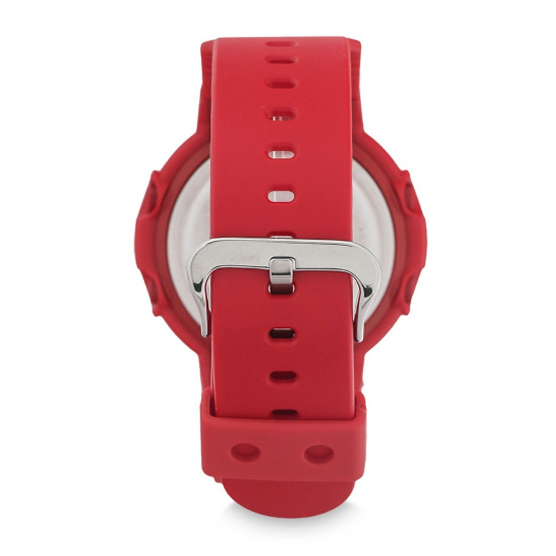 JAM TANGAN  CASIO G-shock Red Digital Analog Dial Red Resin Strap