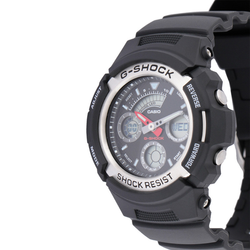 JAM TANGAN  CASIO G-Shock Digital Analog Black Resin Strap