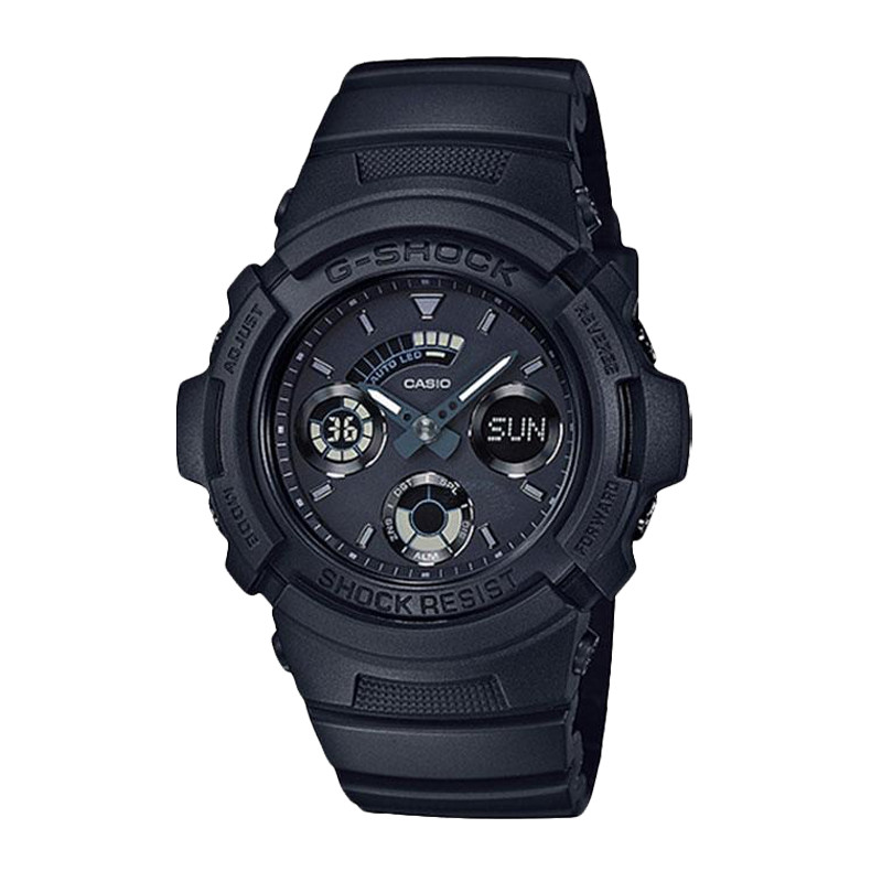 JAM TANGAN  CASIO G-shock Water Resistant 200M Black Resin Band