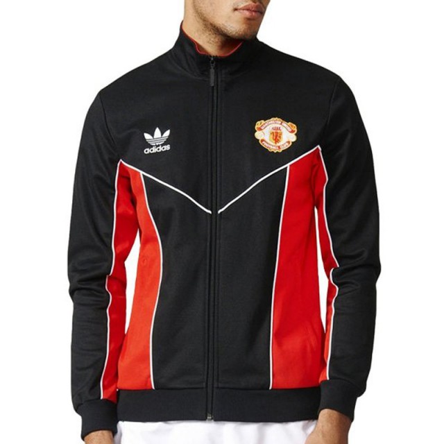 BAJU FOOTBALL ADIDAS Manchester United Football Club Track Top 84 