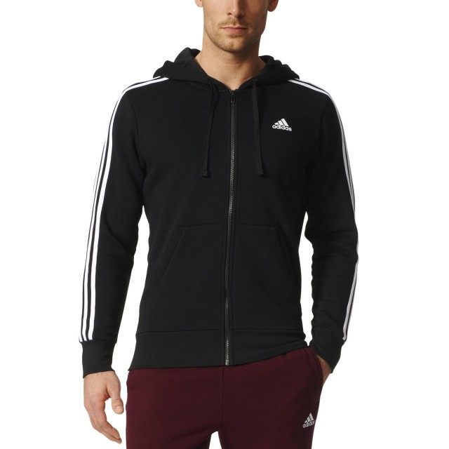 BAJU LARI ADIDAS Essential 3 Stripes FZ Hoodie