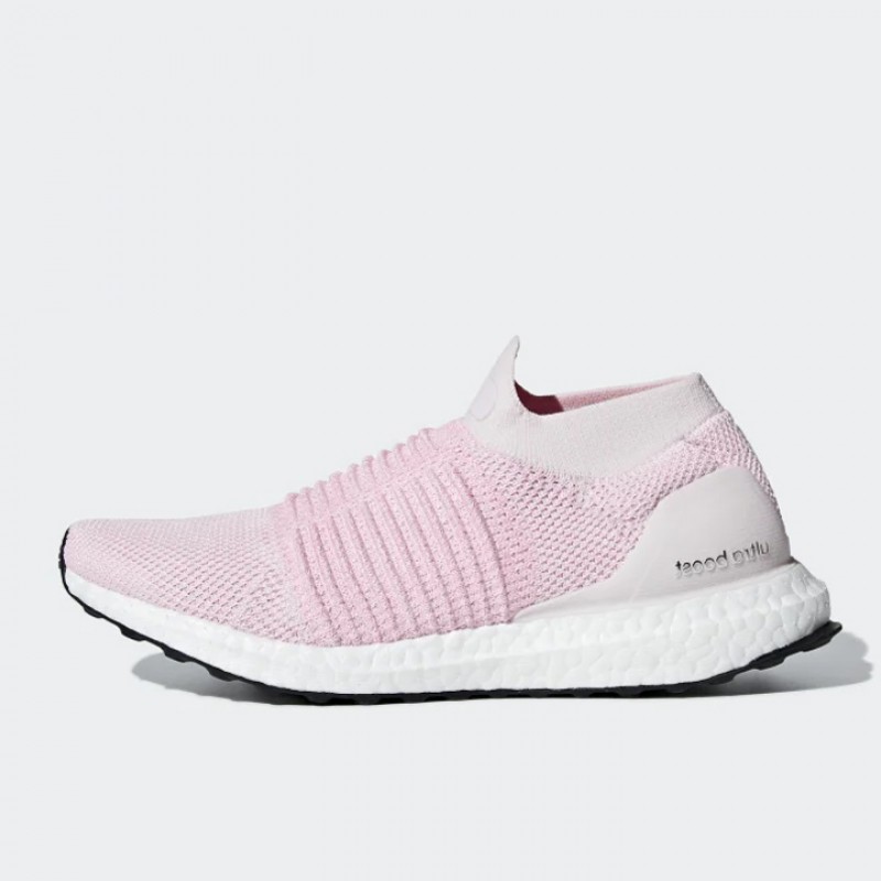Sepatu Lari Adidas Wmns Ultraboost Laceless Pink