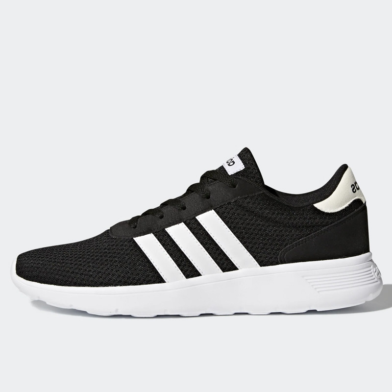 Sepatu Lari Adidas Lite Racer Black White