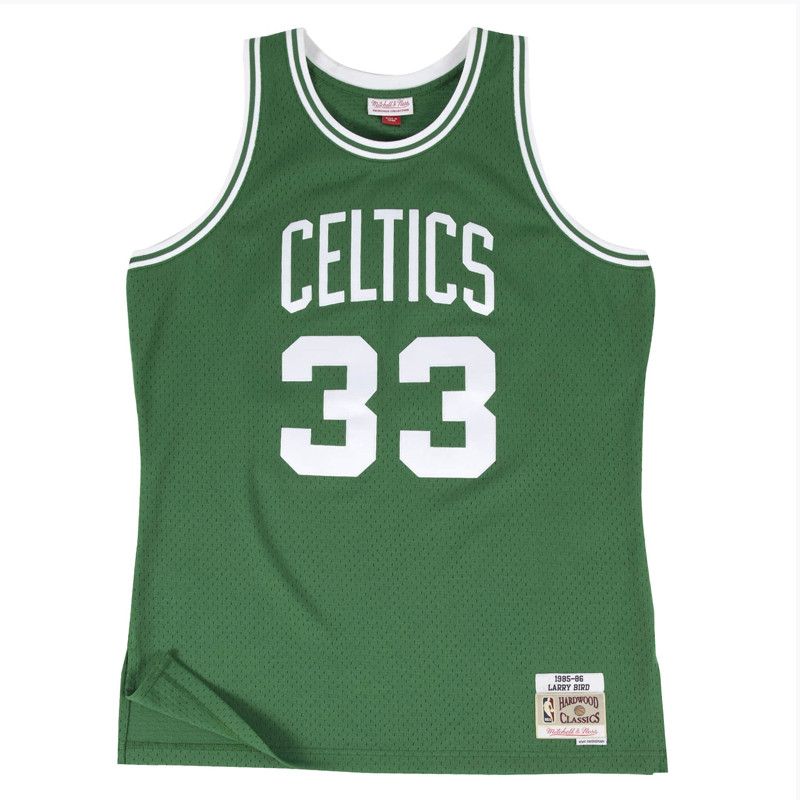 BAJU BASKET MITCHELL N NESS Larry Bird Boston Celtics Road 1985-86 Swingman Jersey