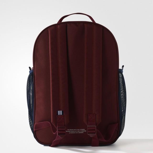 Adidas trefoil backpack burgundy online