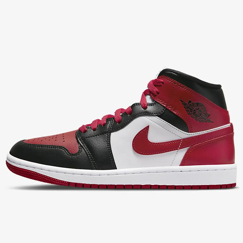 SEPATU SNEAKERS AIR JORDAN Wmns AJ 1 Mid Alternate Bred Toe