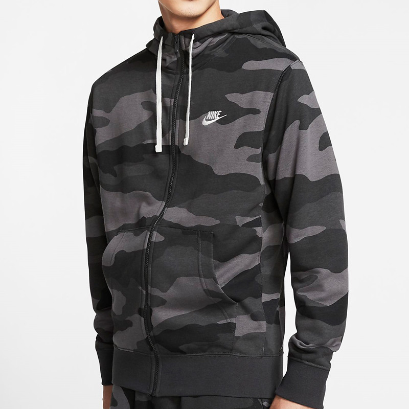 BAJU SNEAKERS NIKE Camo Club Full Zip Hoodie