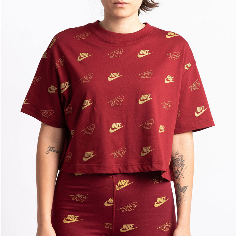 BAJU SNEAKERS NIKE Sportswear Wmns Short Sleeves Crop Top