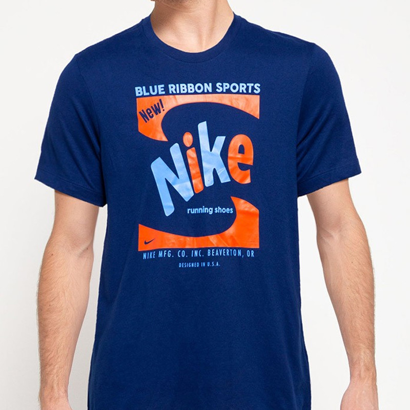 BAJU SNEAKERS NIKE Blue Ribbon Sports Run Dri-Fit Tee