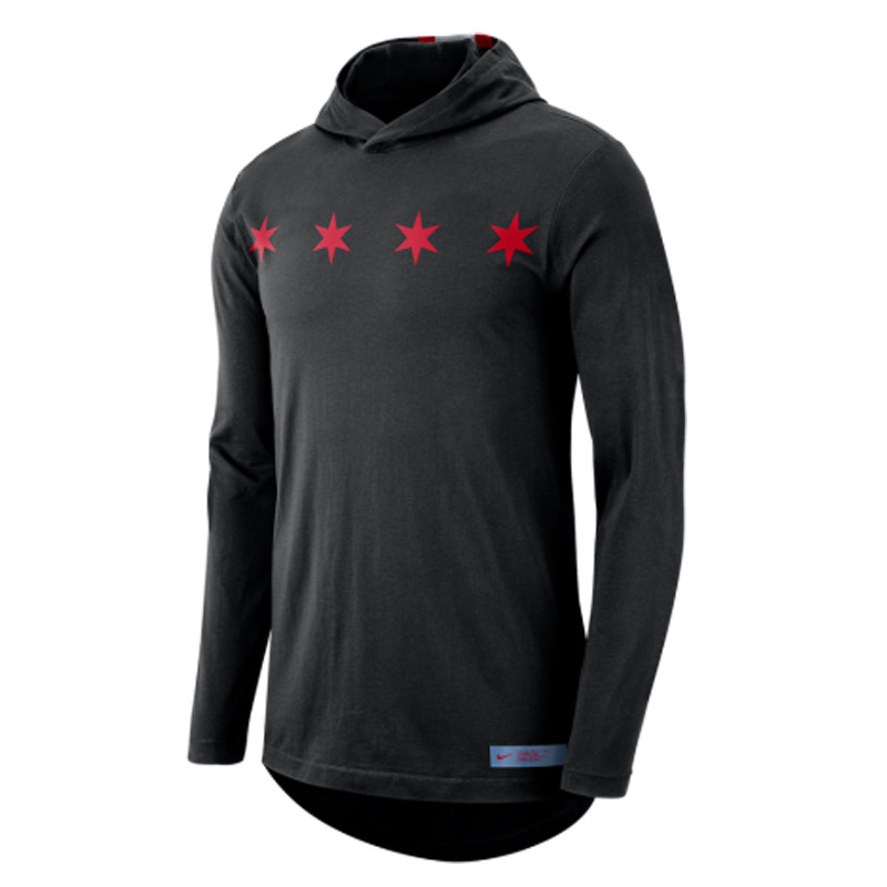 BAJU BASKET NIKE NBA Chicago Bulls City Edition Courtside Hoodie