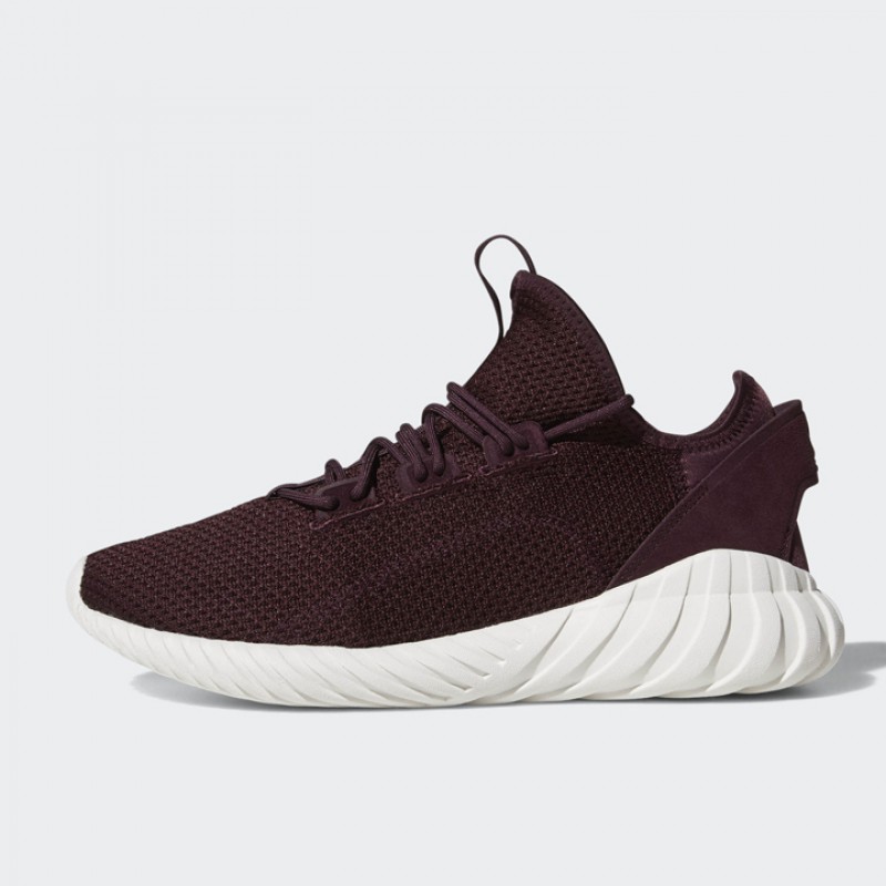 Sepatu Sneakers Adidas Tubular Doom Socks Primeknit Burgundy