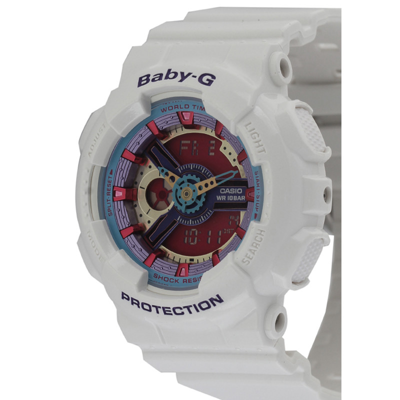 JAM TANGAN  CASIO Baby-G Analog-digital Quartz 100m White Resin