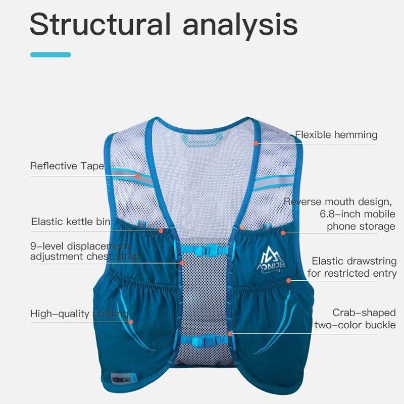 Hydration Backpack Vest 2.5L foto 3