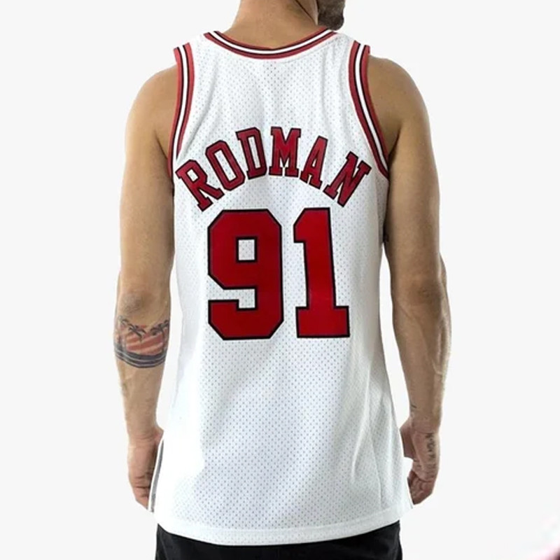 BAJU BASKET MITCHELL N NESS Chicago Bulls Nba Swingman Jersey Bulls 97-98 Dennis Rodman
