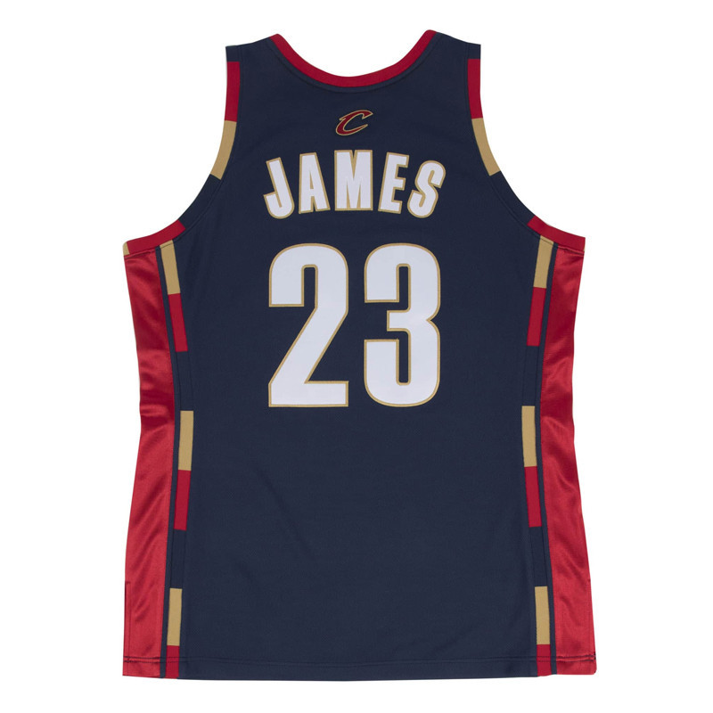 BAJU BASKET MITCHELL N NESS Lebron James Cleveland Cavaliers 2008-2009 Throwback Jesey