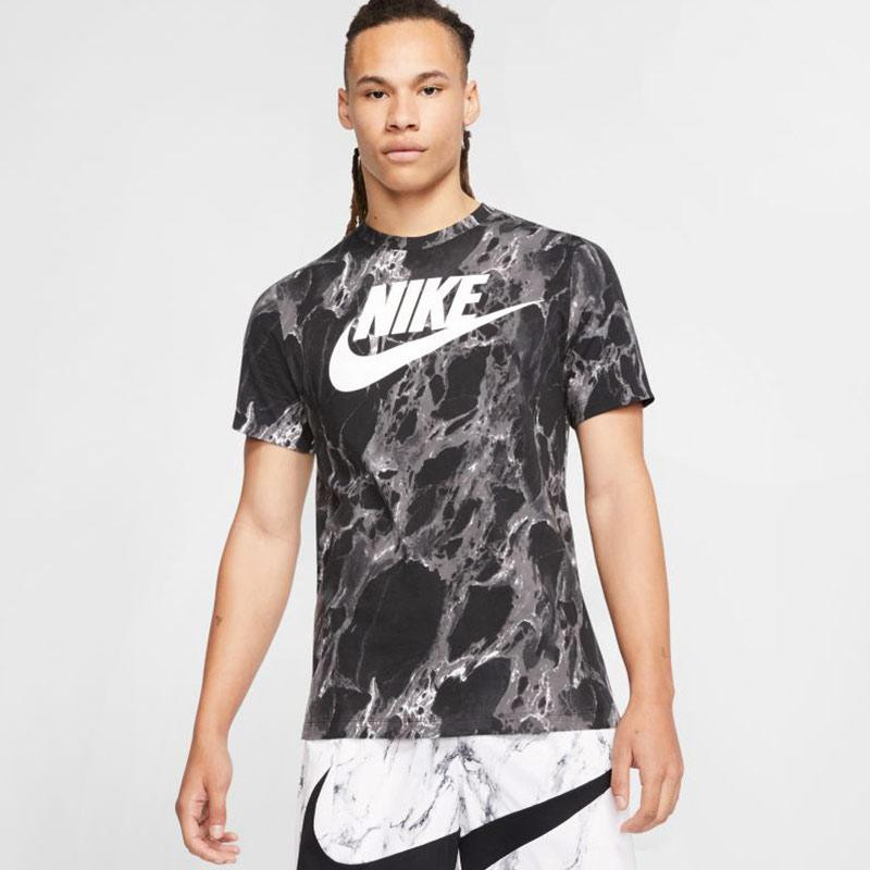 BAJU BASKET NIKE Fran Swoosh Tee All Over Print