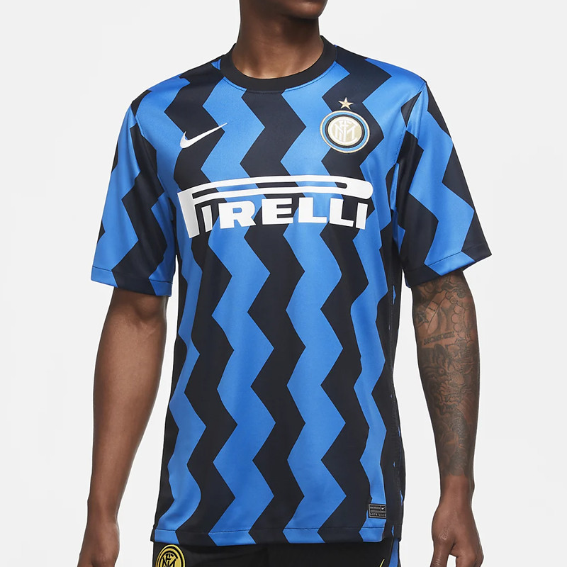 BAJU FOOTBALL NIKE Inter Milan 2020 21 Stadium Home Jersey