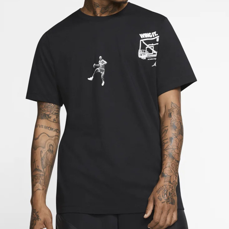 BAJU BASKET AIR JORDAN Photo Wing It SS Crew Tee