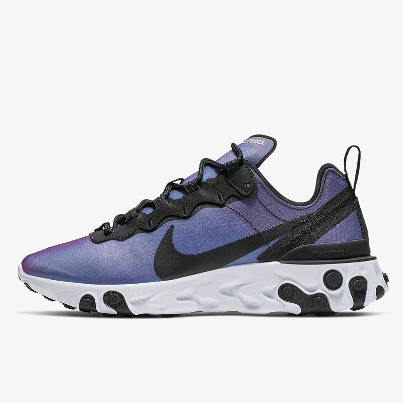 Nike Footwear Nike React Element 55 Purple Sepatu Sneakers Nike