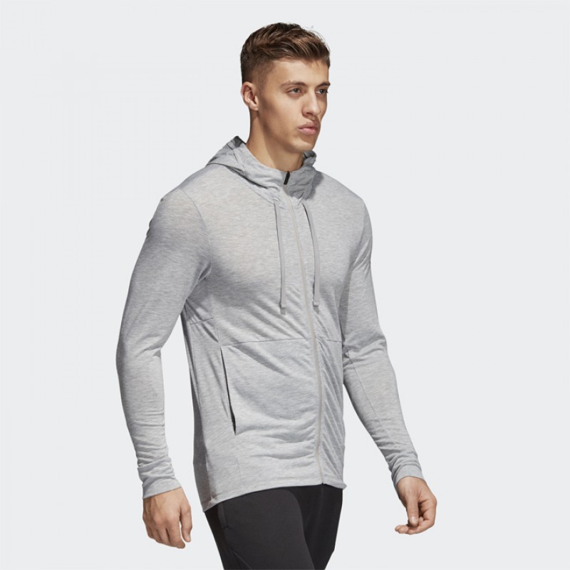 BAJU LARI ADIDAS Hooded Workout Track Jacket