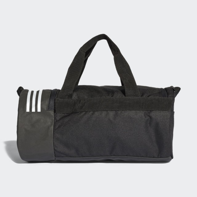 Tas Training Adidas Convertible 3 stripes Duffel Bag Extra Small Black