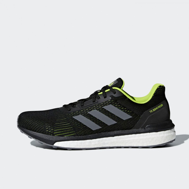 Sepatu Lari Adidas Response St Black