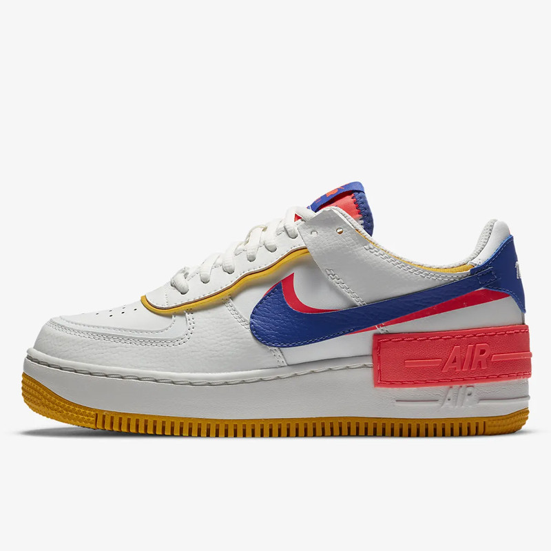 Sepatu Sneakers Nike Wmns Air Force Shadow White Astronomy Blue