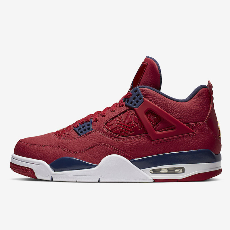 Sepatu Basket Air Jordan Aj 4 Retro Se Fiba Gym Red