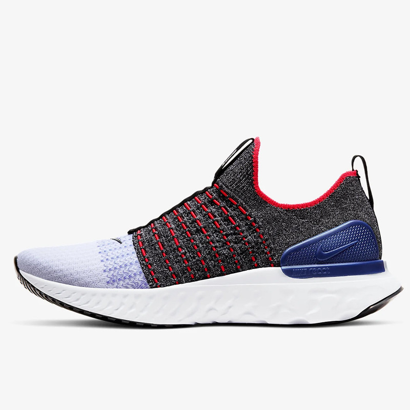 Sepatu Lari Nike React Phantom Run Flyknit Black Red Orbit