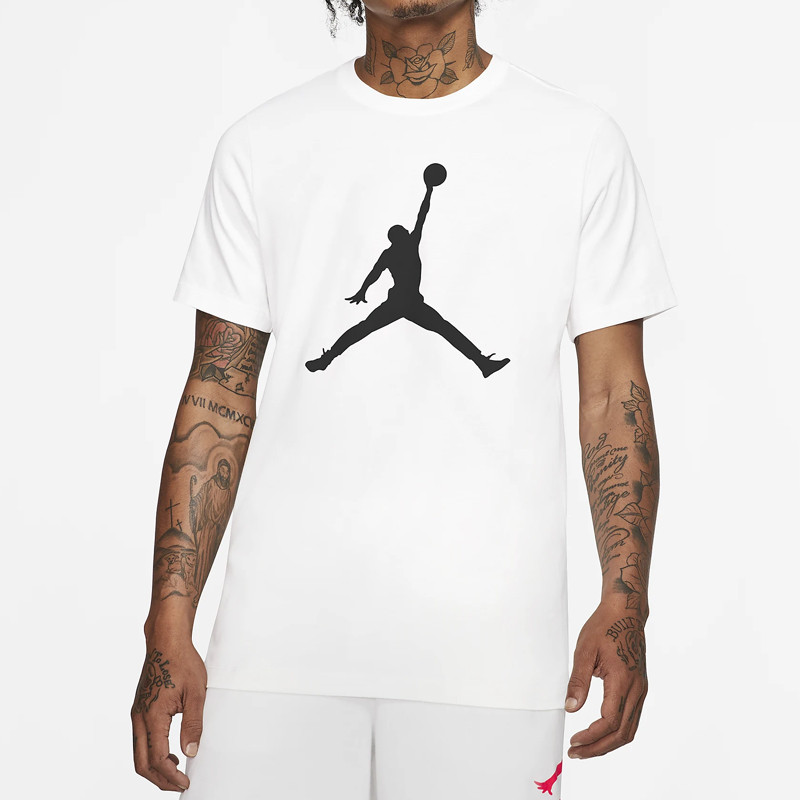 Baju Basket Air Jordan Jumpman Logo Tee White