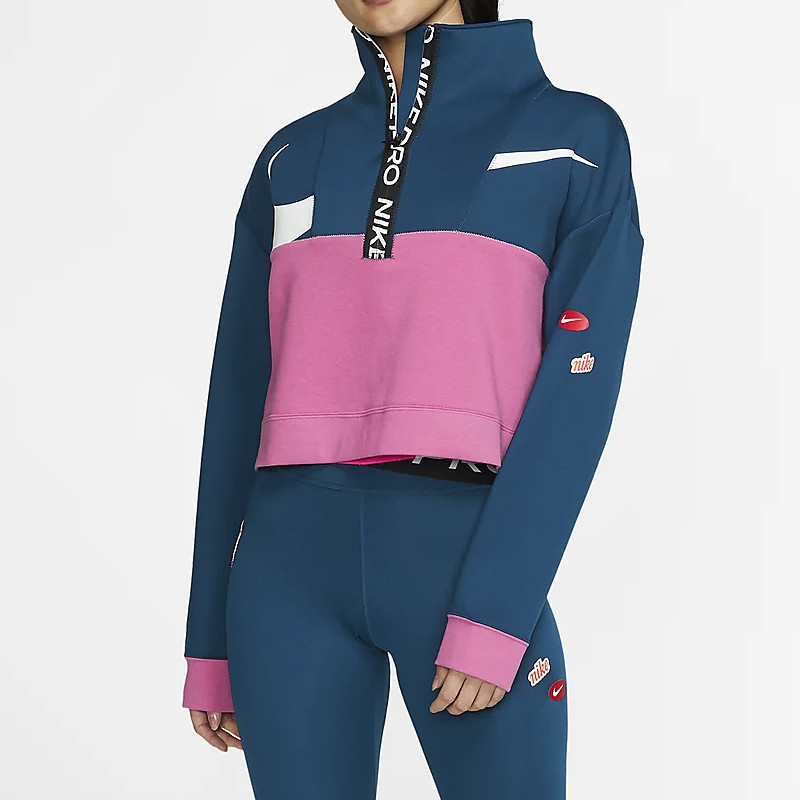 BAJU SNEAKERS NIKE Wmns Pro Get Fit Half Zip Fleece Jacket