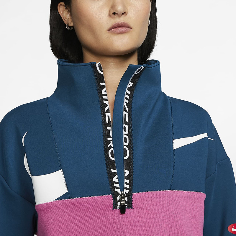 BAJU SNEAKERS NIKE Wmns Pro Get Fit Half Zip Fleece Jacket