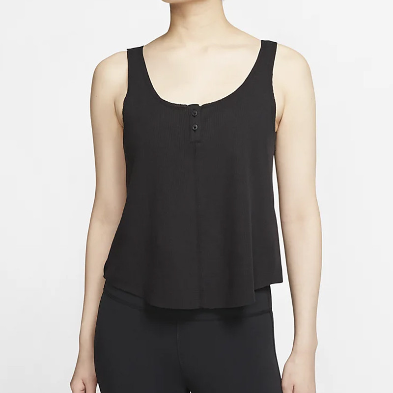 BAJU TRAINING NIKE Wmns Yoga Luxe Henley Tank