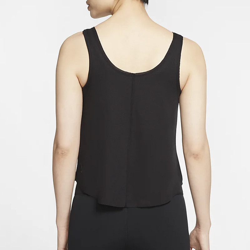 nike women's yoga luxe henley tank